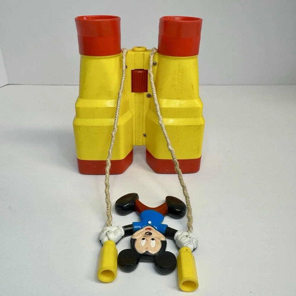 Vintage Walt Disney Mickey Mouse Binoculars Donald Duck Pluto Child Size
